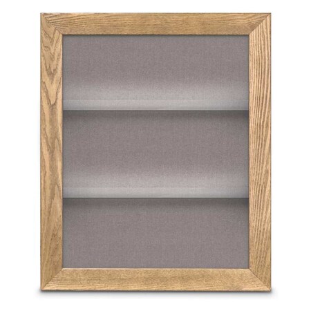 United Visual Products Outdoor Enclosed Combo Board, 42"x32", Gold Frame/Grey & Cork UVCB4232ODG-GREY-CORK
